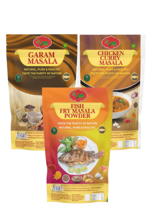 Garam Masala 50g + Chicken Curry Masala 50g + Fish Fry Masala 50g