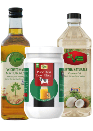 Combo ( Cow Ghee 1/2 kg + Coconut Nut Oil 1L + Ground Nut Oil 1L )