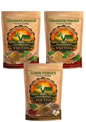 Cumin Powder 50g + Fenugreek Powder 50g + Coriander Powder 50g