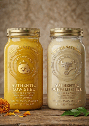 Cow Ghee 500gm + Buffalo Ghee 500gm